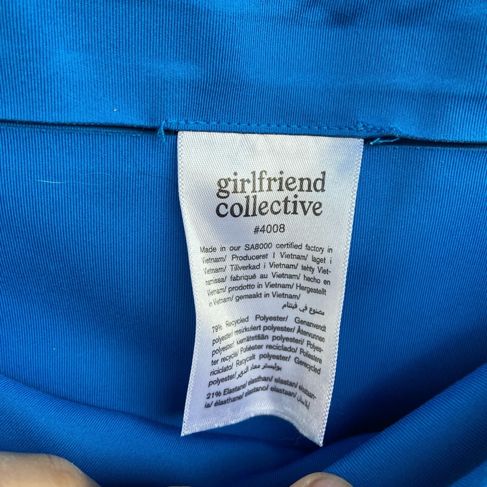 Girlfriend Collective Rare Lapis Royal blue Leggings 23.5” - Picture 10 of 11